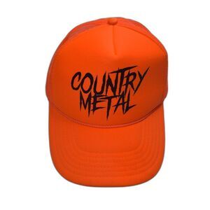 Cody Parks and the Dirty South Country Metal Hat Orange Trucker Hat